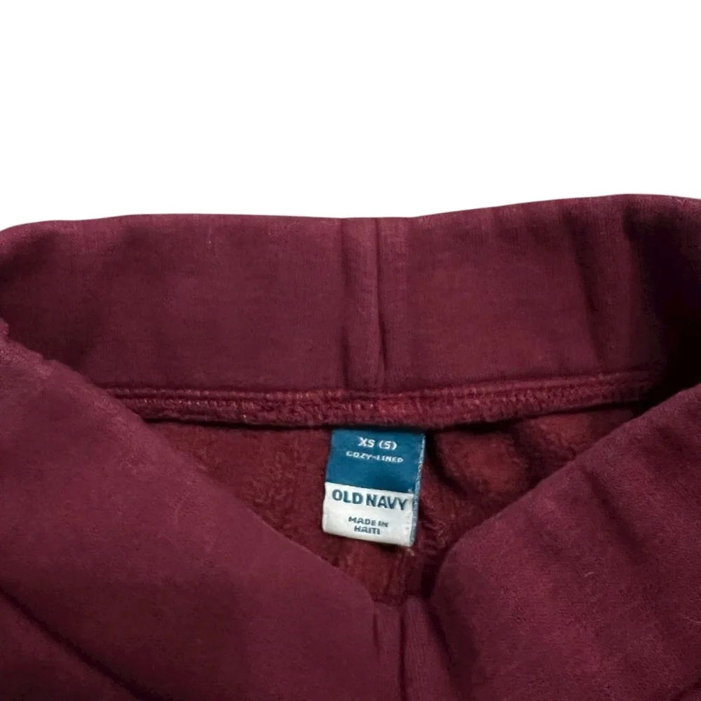Old Navy XS (5) Burgundy Cozy Lined Pants